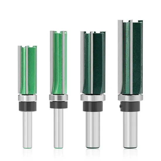 Lavie 8mm 12mm Shank 4 Blades Pattern Bit Router Bit for Woodworking